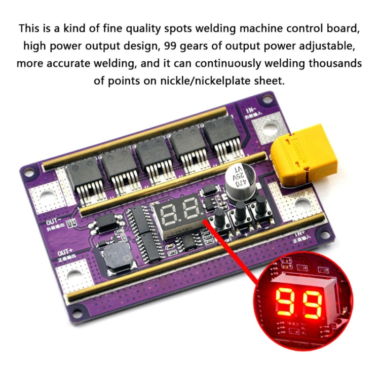 Lead-Acid Battery Version 12V Digital Display DIY Battery Spot Welding Machine Pen Control, Style:10 Square Pen With Case - Others by PMC TechLife | Online Shopping South Africa | PMC TechLife | Buy Now Pay Later Mobicred