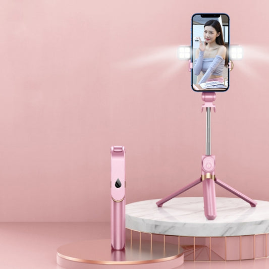 XT06S Live Beauty Bluetooth Tripod Selfie Stick(Pink) - Selfie Sticks by PMC Jewellery | Online Shopping South Africa | PMC Jewellery | Buy Now Pay Later Mobicred