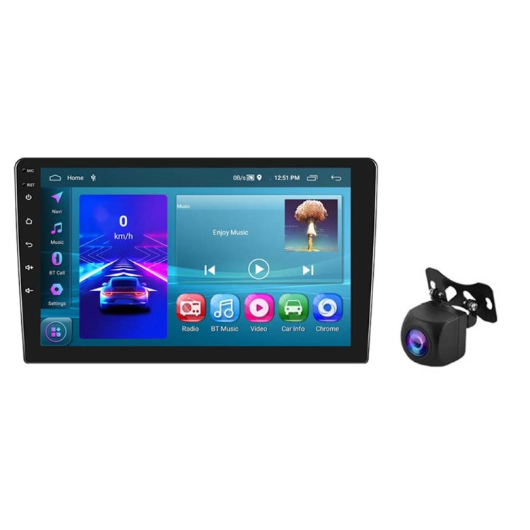 A3196 10 Inch Car Android Large Screen Navigation Central Control Screen 2+64G Player with CarPlay, Style:Standard+AHD Camera - Car MP3 & MP4 & MP5 by PMC Jewellery | Online Shopping South Africa | PMC Jewellery | Buy Now Pay Later Mobicred