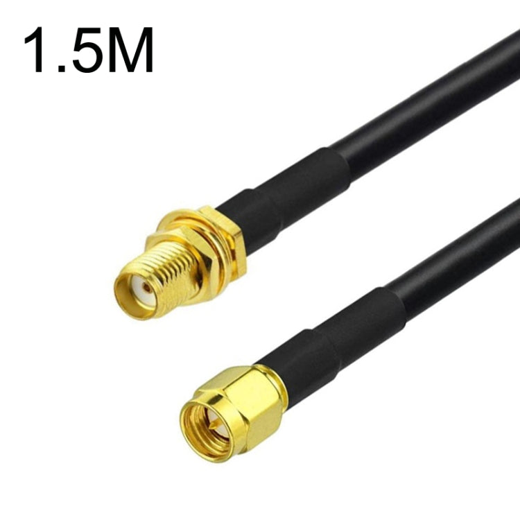 SMA Male To SMA Female RG58 Coaxial Adapter Cable, Cable Length:1.5m - Connectors by PMC Jewellery | Online Shopping South Africa | PMC Jewellery