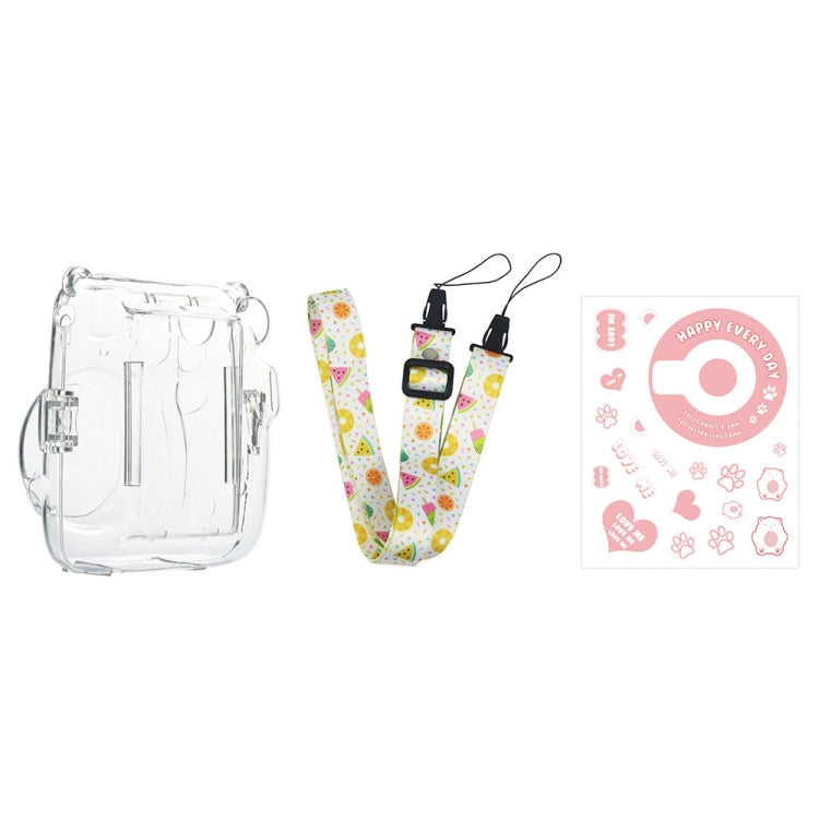 For Fujifilm Instax Mini 11  5sets Storage Case + Shoulder Strap + Sticker 3 In 1 Set(Set 2) - Protective Case by PMC TechLife | Online Shopping South Africa | PMC TechLife | Buy Now Pay Later Mobicred