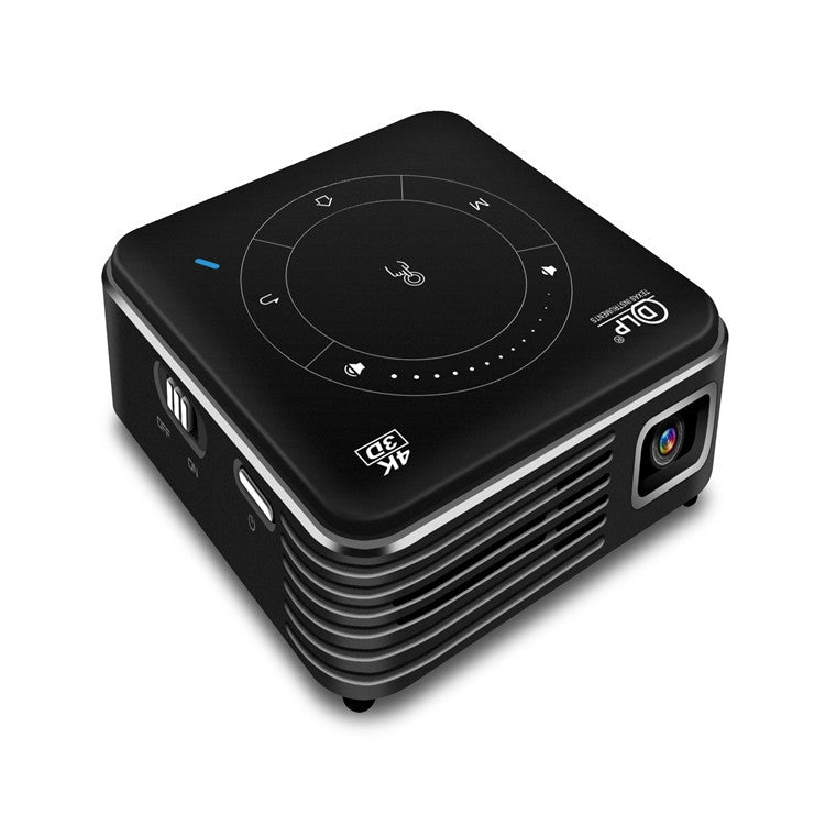 P11 4K HD DLP Mini 3D Projector 4G + 32G Smart Micro Convenient Projector, Style:US Plug(Black) - Mini Projector by PMC Jewellery | Online Shopping South Africa | PMC Jewellery | Buy Now Pay Later Mobicred