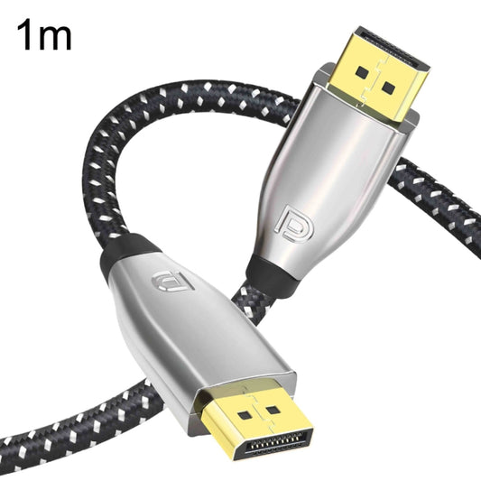 1m 1.4 Version DP Cable Gold-Plated Interface 8K High-Definition Display Computer Cable OD6.0MM 30AWG With Nylon Mesh(Gray) -  by PMC Jewellery | Online Shopping South Africa | PMC Jewellery | Buy Now Pay Later Mobicred