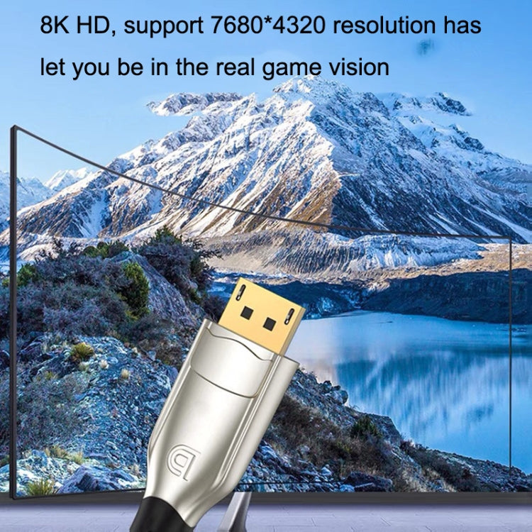 1.5m 1.4 Version DP Cable Gold-Plated Interface 8K High-Definition Display Computer Cable OD6.0MM 30AWG With Nylon Mesh(Gold) -  by PMC TechLife | Online Shopping South Africa | PMC TechLife | Buy Now Pay Later Mobicred