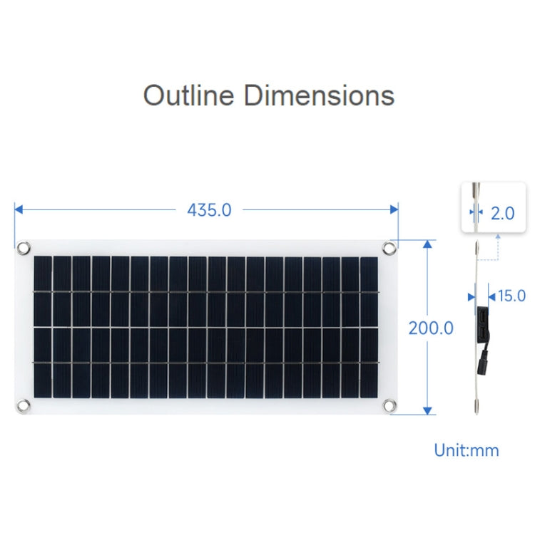 Waveshare 18V 10W Semi-flexible Polycrystalline Silicon Solar Panel - Solar Panels by Waveshare | Online Shopping South Africa | PMC Jewellery | Buy Now Pay Later Mobicred