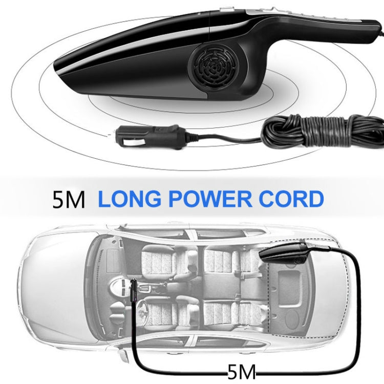 Car Vacuum Cleaner High Power 120W Home Car Dual-use Vacuum Cleaner Powerful Dry and Wet Wired Models Seventh Generation(Black) - Vacuum Cleaner by PMC Jewellery | Online Shopping South Africa | PMC Jewellery