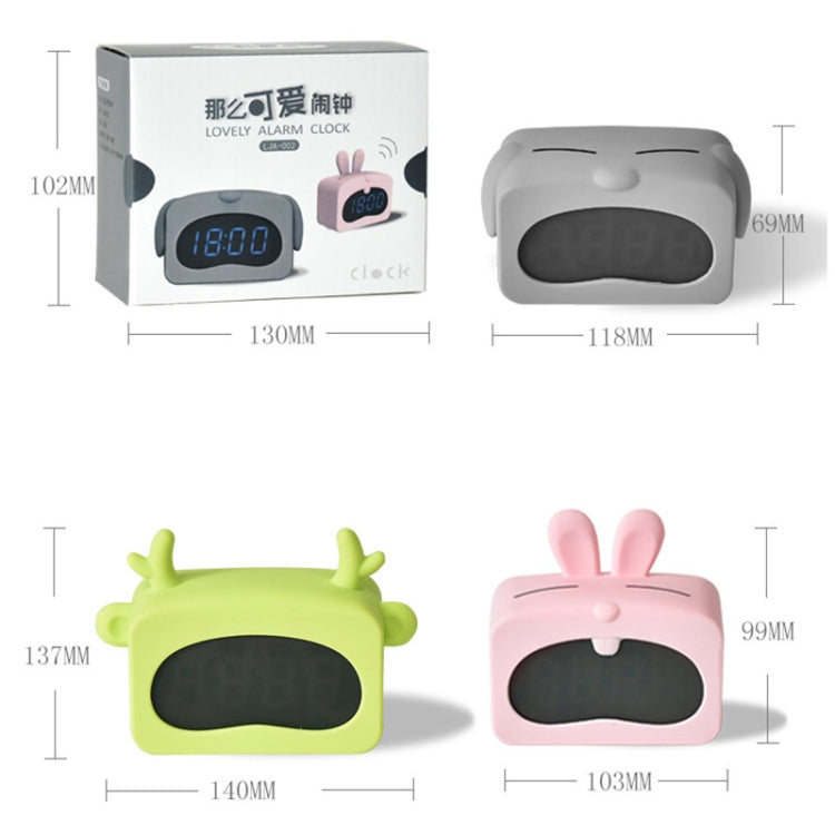Mini Cute Cartoon Multifunctional Digital Luminous Thermometer Small Alarm Clock(Blue Dog) - Alarm Clocks by PMc TechLife | Online Shopping South Africa | PMc TechLife | Buy Now Pay Later Mobicred