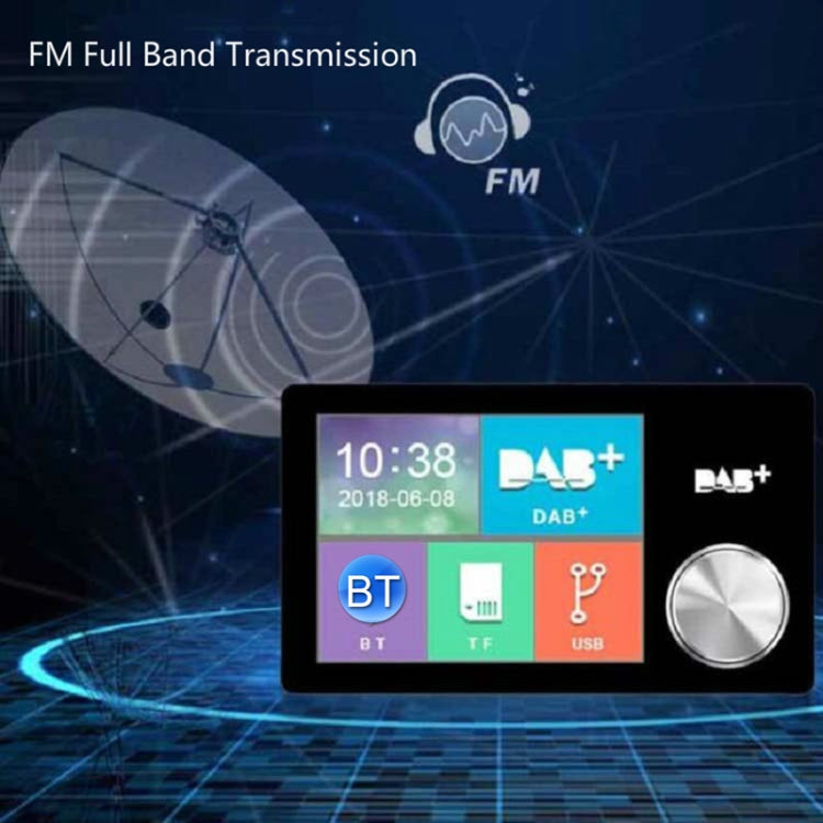 2.8 inch Car DAB+Digital Broadcasting Colorful Screen Receiver FM Forwarding AUX Output - Bluetooth Car Kits by PMC Jewellery | Online Shopping South Africa | PMC Jewellery | Buy Now Pay Later Mobicred