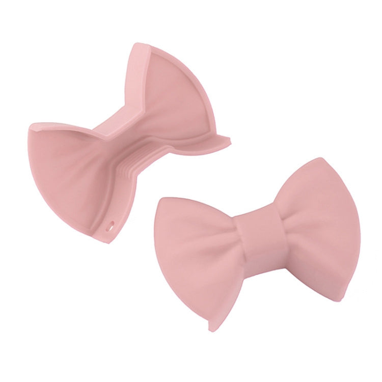 1 Pair Bowknot Silicone Insulation Clip Creative Kitchen Practical Gadgets(Pink) - Food Clips & Clips by PMC Jewellery | Online Shopping South Africa | PMC Jewellery | Buy Now Pay Later Mobicred