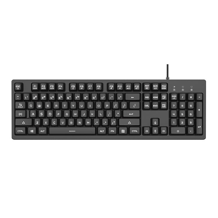 Ajazz DKS100 104 Keys Office Luminous Game Tea Axis Mechanical Keyboard, Cable Length: 1.5m(Black) - Wired Keyboard by Ajazz | Online Shopping South Africa | PMC Jewellery | Buy Now Pay Later Mobicred