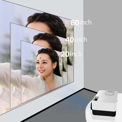 S261/J16 Home Mini HD 1080P Portable LED Projector, Support TF Card / AV / U Disk, Plug Specification:US Plug(Yellow White) - Mini Projector by PMC Jewellery | Online Shopping South Africa | PMC Jewellery | Buy Now Pay Later Mobicred