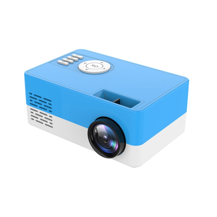 S261/J16 Home Mini HD 1080P Portable LED Projector, Support TF Card / AV / U Disk, Plug Specification:US Plug(Blue White) - Mini Projector by PMC Jewellery | Online Shopping South Africa | PMC Jewellery | Buy Now Pay Later Mobicred