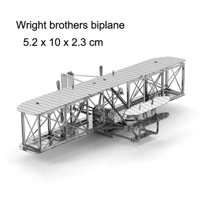 3 PCS 3D Metal Assembly Model DIY Puzzle, Style: Wright Brothers Aircraft - Puzzle Toys by PMC Jewellery | Online Shopping South Africa | PMC Jewellery