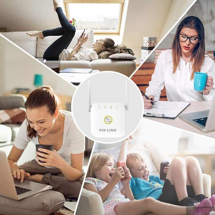 PIX-LINK WR22 300Mbps Wifi Wireless Signal Amplification Enhancement Extender, Plug Type:AU Plug(White) - Wireless Routers by PIX-LINK | Online Shopping South Africa | PMC Jewellery | Buy Now Pay Later Mobicred