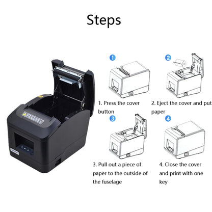 Xprinter XP-A160M Thermal Printer Catering Bill POS Cash Register Printer, Style:US Plug(USB) - Printer by Xprinter | Online Shopping South Africa | PMC Jewellery | Buy Now Pay Later Mobicred