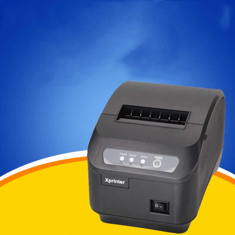 Xprinter XP-Q200II Thermal Small Receipt Printer Catering And Kitchen Receipt Printer 80mm Cutter, Interface Type:LAN Interface(UK Plug) - Printer by Xprinter | Online Shopping South Africa | PMC Jewellery | Buy Now Pay Later Mobicred