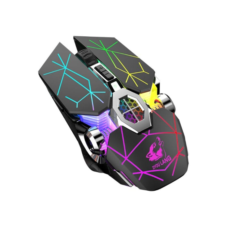 FREEDOM-WOLF X13 2400 DPI 6 Keys Wireless Charging Silent Water-cooled Luminous Mechanical Gaming Mouse(Star Black) - Wireless Mice by FREEDOM-WOLF | Online Shopping South Africa | PMC Jewellery | Buy Now Pay Later Mobicred