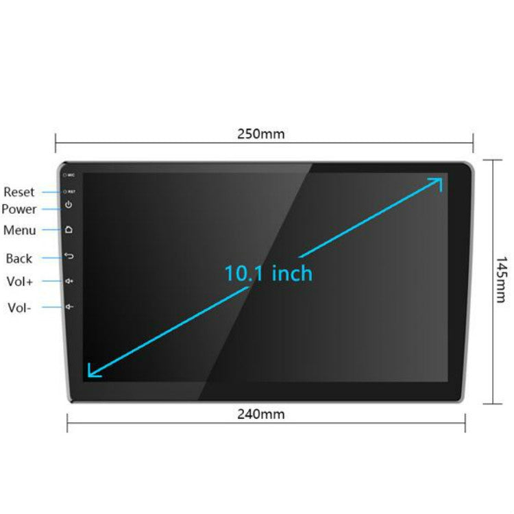 Universal Machine Android Smart Navigation Car Navigation DVD Reversing Video Integrated Machine, Size:10inch 1+16G, Specification:Standard - Car DVD by PMC TechLife | Online Shopping South Africa | PMC TechLife | Buy Now Pay Later Mobicred