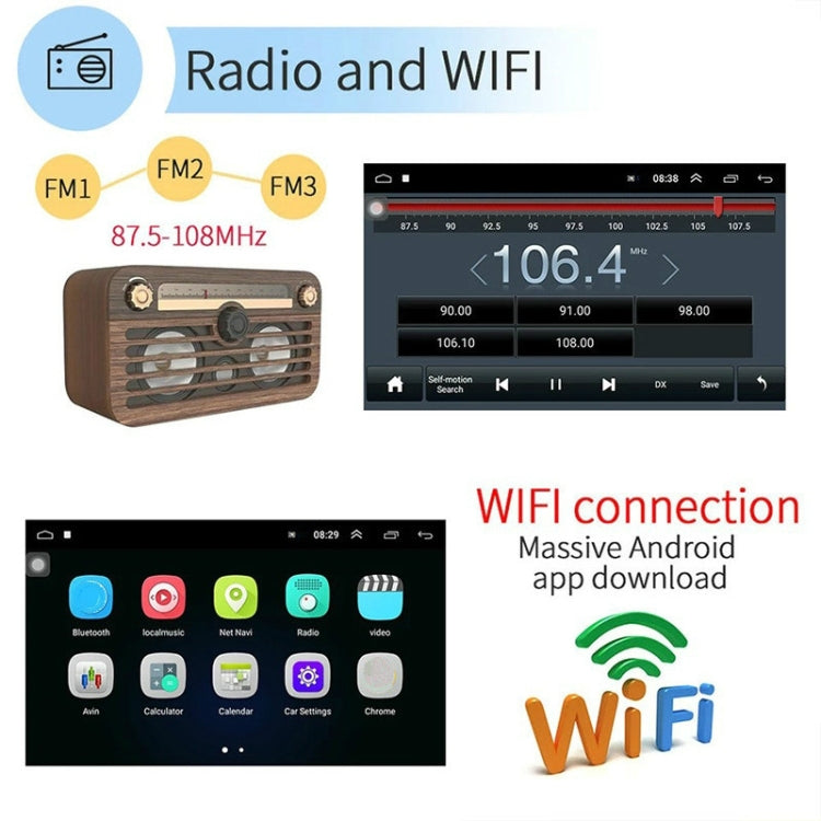 Universal Machine Android Smart Navigation Car Navigation DVD Reversing Video Integrated Machine, Size:10inch 2+32G, Specification:Standard+4 Lights Camera - Car DVD by PMC TechLife | Online Shopping South Africa | PMC TechLife | Buy Now Pay Later Mobicred