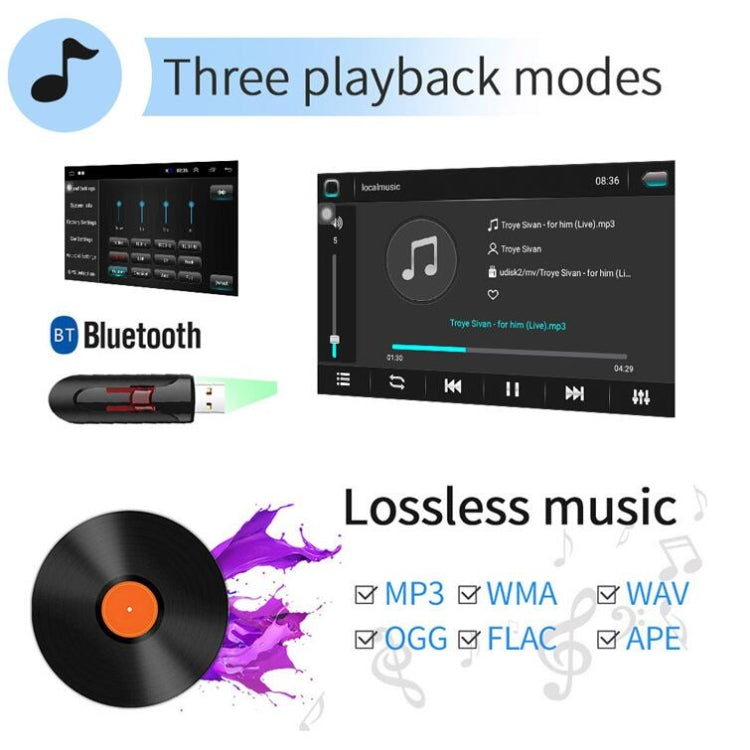 Universal Machine Android Smart Navigation Car Navigation DVD Reversing Video Integrated Machine, Size:10inch 2+32G, Specification:Standard+12 Lights Camera - Car DVD by PMC TechLife | Online Shopping South Africa | PMC TechLife | Buy Now Pay Later Mobicred