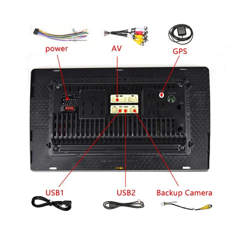 Universal Machine Android Smart Navigation Car Navigation DVD Reversing Video Integrated Machine, Size:10inch 2+32G, Specification:Standard+12 Lights Camera - Car DVD by PMC TechLife | Online Shopping South Africa | PMC TechLife | Buy Now Pay Later Mobicred