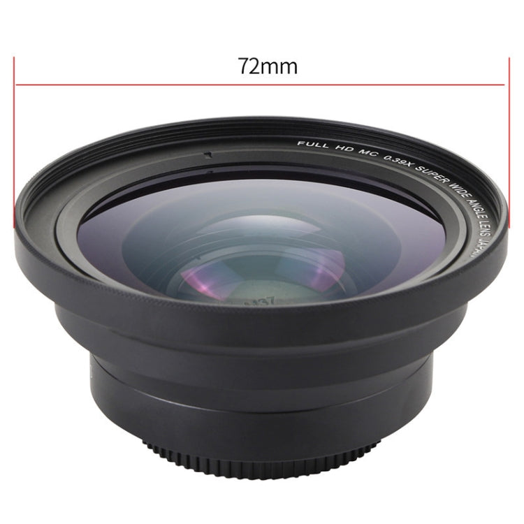 72mm 2 in 1 0.39X Wide Angle Lens + Macro Lens - Auxiliary Lens by PMC TechLife | Online Shopping South Africa | PMC TechLife | Buy Now Pay Later Mobicred