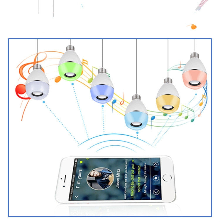 E27 LED Music Bulb Smart Colorful Remote Control Wake Up Light, Color temperature: APP Multi-link Music Light - Smart Light Bulbs by PMC TechLife | Online Shopping South Africa | PMC TechLife | Buy Now Pay Later Mobicred
