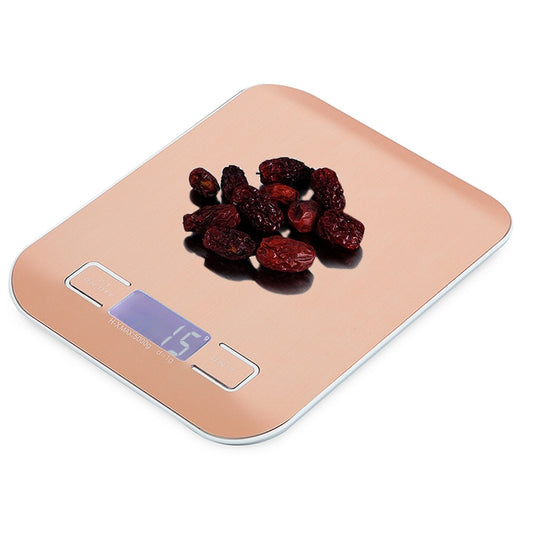 BOH-2012 Digital Multi-function Stainless Steel Food Kitchen Scale with LCD Display, Specification: 10kg/1g(Rose Gold) - Kitchen Scales by PMC Jewellery | Online Shopping South Africa | PMC Jewellery | Buy Now Pay Later Mobicred