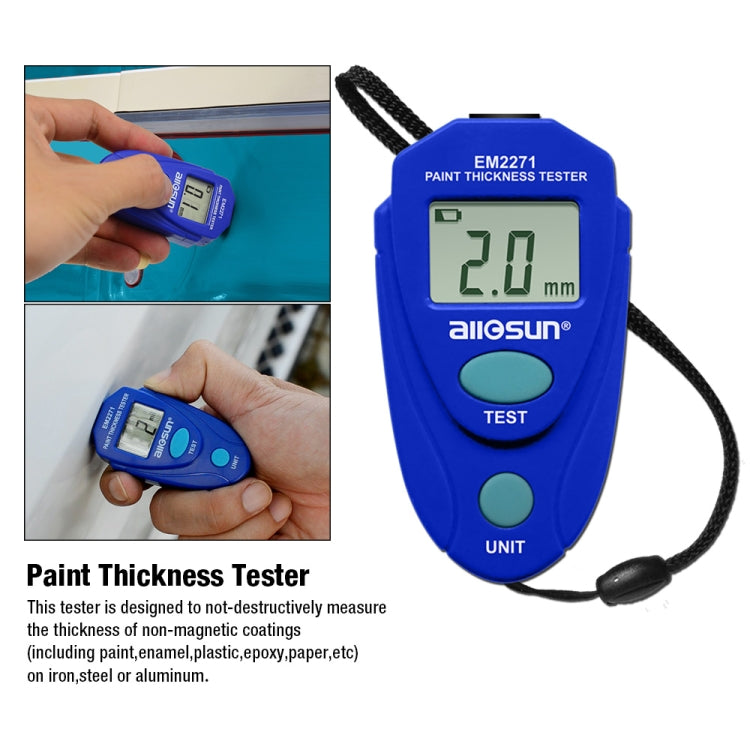 EM2271 Mini Digital Display Car Paint Coating Thickness Gauge Tester - Coating Thickness Gauge by PMC Jewellery | Online Shopping South Africa | PMC Jewellery | Buy Now Pay Later Mobicred