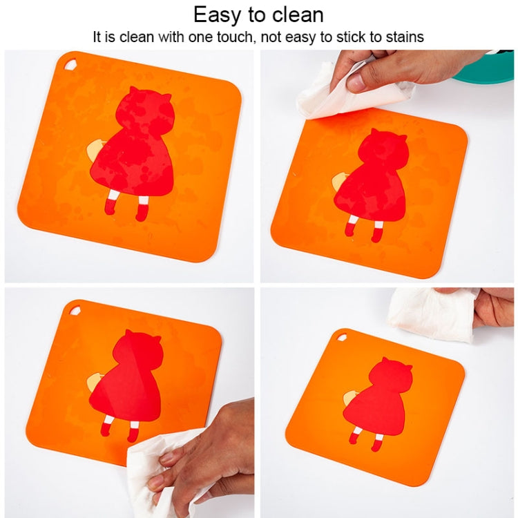 Anti-scald and Heat-resistant Placemats Home Waterproof and Oil-proof Table Mats Silicone Coasters, Size:Large, Style:Little Red Riding Hood - Insulation by PMC Jewellery | Online Shopping South Africa | PMC Jewellery | Buy Now Pay Later Mobicred