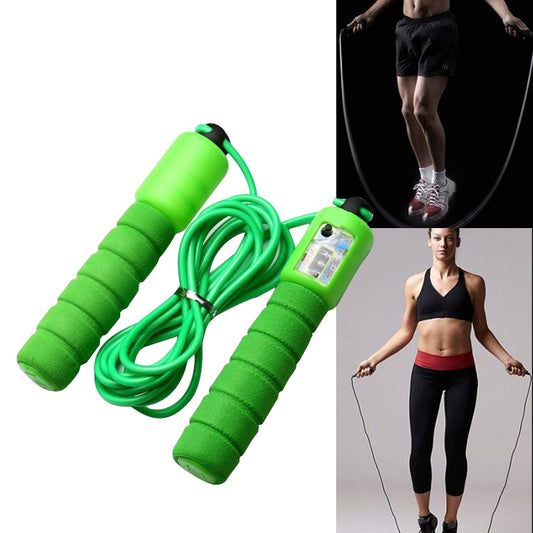 Jump Ropes with Counter Sports Fitness Adjustable Fast Speed Counting Jump Skip Rope Skipping Wire(Green) - Sporting goods by PMC Jewellery | Online Shopping South Africa | PMC Jewellery | Buy Now Pay Later Mobicred