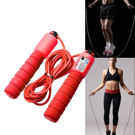 Jump Ropes with Counter Sports Fitness Adjustable Fast Speed Counting Jump Skip Rope Skipping Wire(Red) - Sporting goods by PMC Jewellery | Online Shopping South Africa | PMC Jewellery | Buy Now Pay Later Mobicred