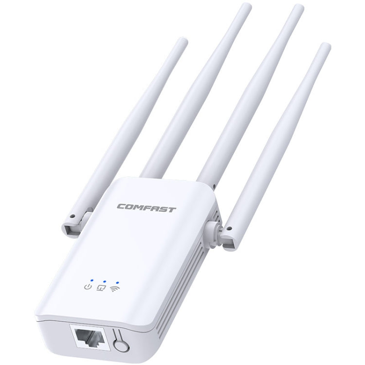 Comfast CF-WR304S 300M 4 Antenna Wireless Repeater High-Power Through-Wall WIFI Signal Amplifier, Specification:UK Plug - Broadband Amplifiers by Comfast | Online Shopping South Africa | PMC Jewellery | Buy Now Pay Later Mobicred