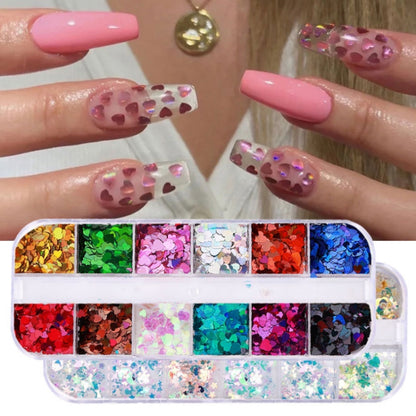 2 PCS Nail Art Butterfly Laser Symphony Sequins, Specification:02 - Nail Stickers by PMC Jewellery | Online Shopping South Africa | PMC Jewellery | Buy Now Pay Later Mobicred