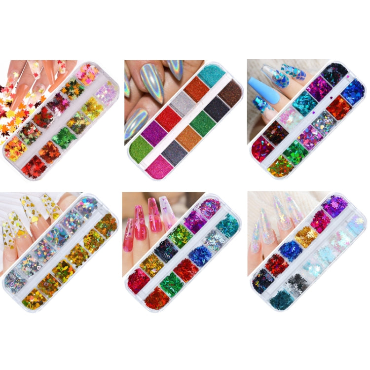 2 PCS Nail Art Butterfly Laser Symphony Sequins, Specification:21 - Nail Stickers by PMC Jewellery | Online Shopping South Africa | PMC Jewellery | Buy Now Pay Later Mobicred