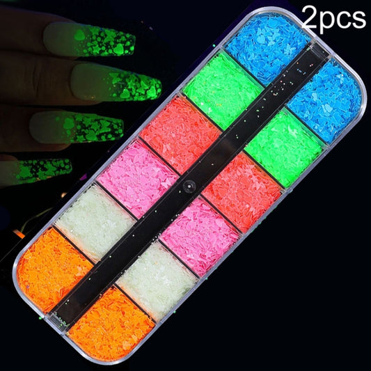 2 PCS Nail Art Butterfly Laser Symphony Sequins, Specification:24 - Nail Stickers by PMC Jewellery | Online Shopping South Africa | PMC Jewellery