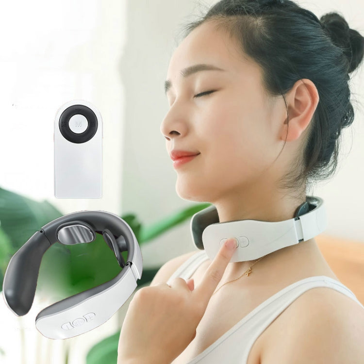Cervical Massager Electromagnetic Pulse Heating Neck Protector, Style:Charging Remote Heating - free shipping - PMC TechLife - Order now!
