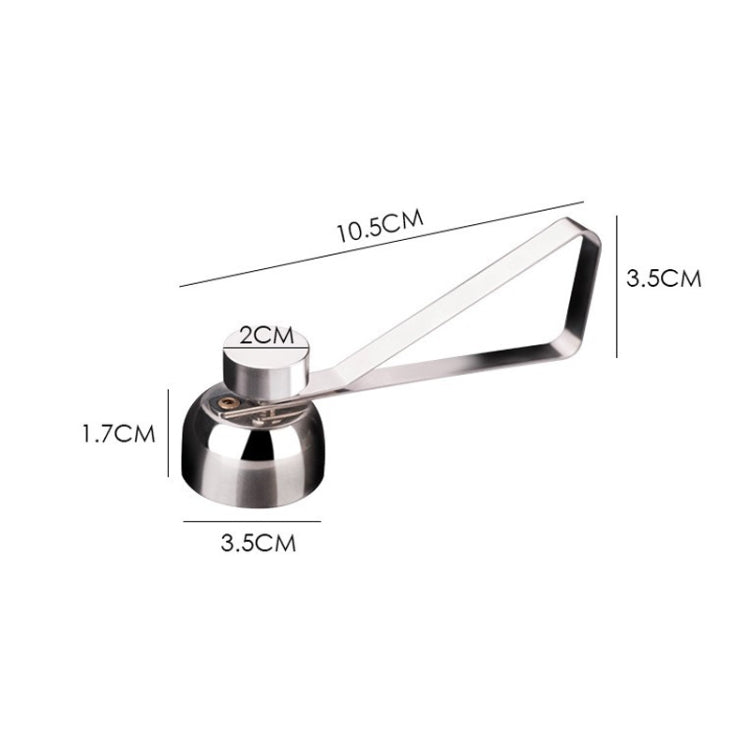 Metal Egg Scissors Egg Topper Cutter Shell Opener Stainless Steel Boiled Raw Egg Creative Kitchen Tools(Silver) - Scissors by PMC TechLife | Online Shopping South Africa | PMC TechLife