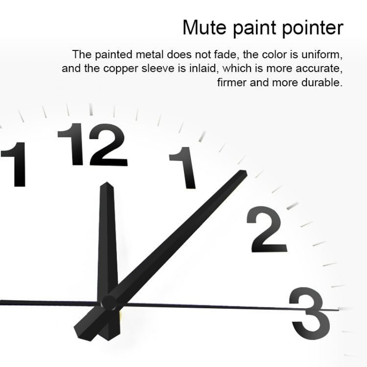 Smart Network Automatic Time Synchronization Wifi Wall Clock Modern Minimalist Silent Living Room Clock, Size:16 inch(White) - free shipping - PMc TechLife - Order now!