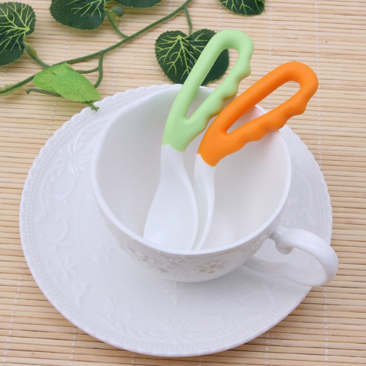 2 PCS Baby Curved Spoon Eat Spoon Baby Pacifier Feeding Spoon Solid Supplies Curved Spoon Children Tableware(Mixing) - Tableware by PMC Jewellery | Online Shopping South Africa | PMC Jewellery