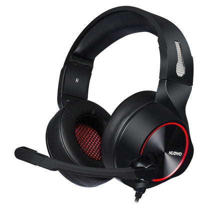 NUBWO N11 Gaming Subwoofer Headphone with Mic, Style:Single 3.5mm(Black and Red) - Multimedia Headset by NUBWO | Online Shopping South Africa | PMC Jewellery | Buy Now Pay Later Mobicred