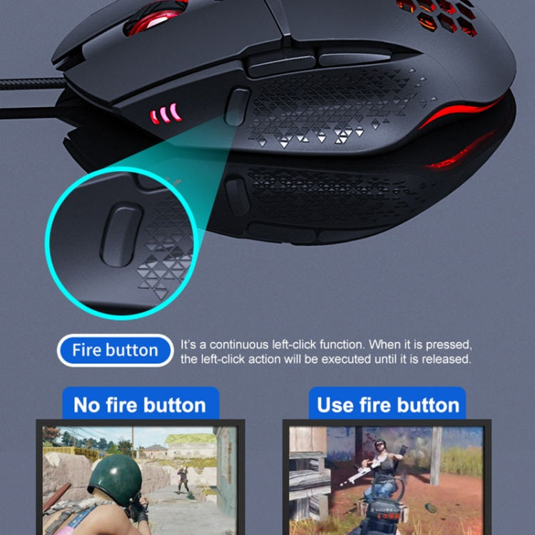 iMICE T90 8 Keys 7200DPI USB Wired Luminous Gaming Mouse, Cable Length: 1.8m - Wired Mice by iMICE | Online Shopping South Africa | PMC Jewellery | Buy Now Pay Later Mobicred