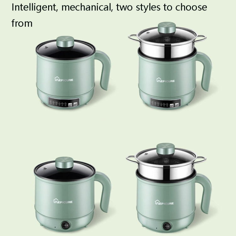 Multi-Function Electric-Cooker Mini Dormitory Student Cooking Rice Stir Frying Non-Stick Pot, 110V US Plug, Colour: White Smart Single Pot(1.7L) - free shipping - PMC TechLife - Order now!