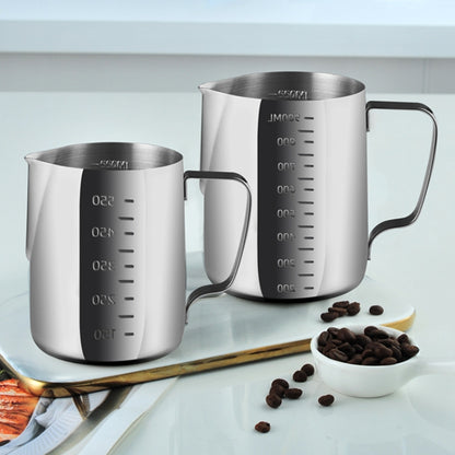 1000ml 304 Stainless Steel Pointed Mouth Etched Cup Graduated Measuring Cup Milk Foam Cup Coffee Pot - Coffee Tools by PMC Jewellery | Online Shopping South Africa | PMC Jewellery | Buy Now Pay Later Mobicred