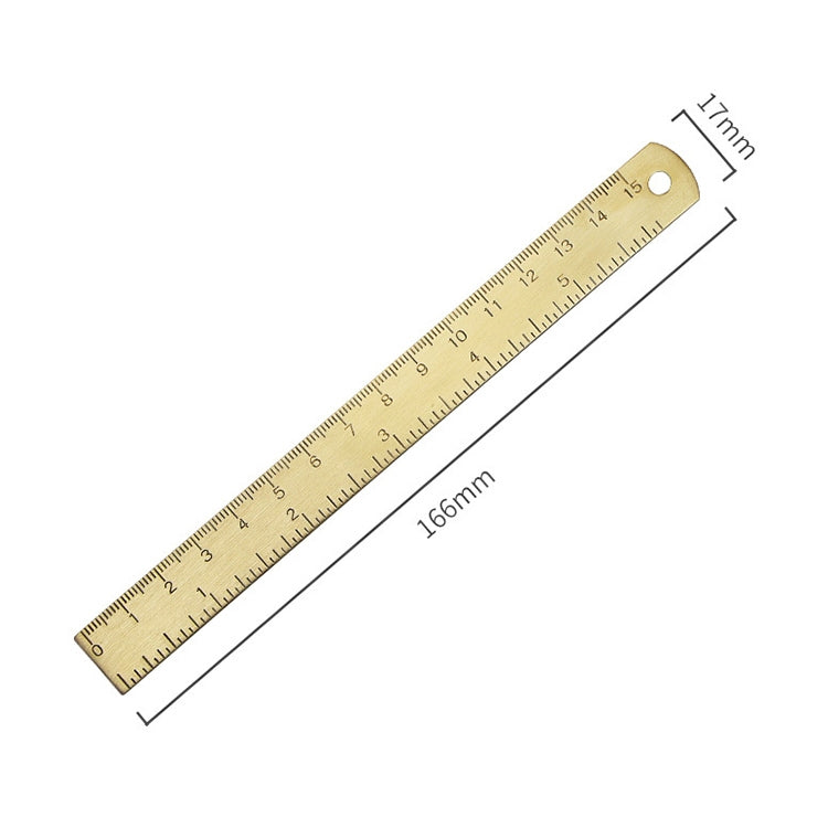 Brass Retro Drawing Ruler Measuring Tools, Model: 0-15cm Ruler - free shipping - PMC TechLife - Order now!