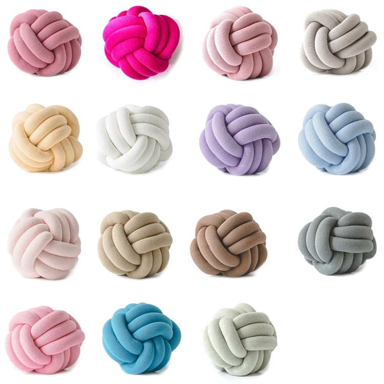 Hand-Made Knotted Ball Pillow, Size: Diameter: 25~30cm(Coral Blue) - free shipping - PMC TechLife - Order now!