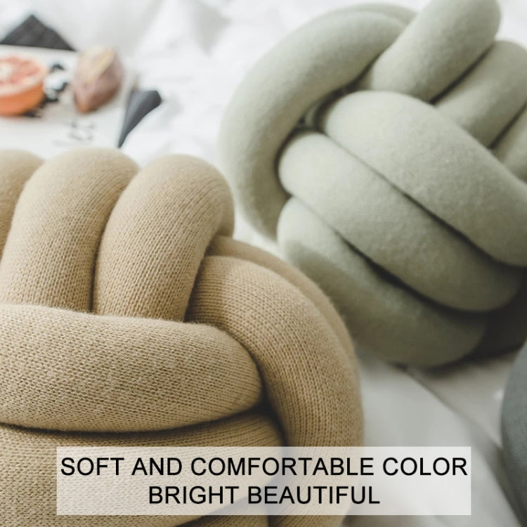 Hand-Made Knotted Ball Pillow, Size: Diameter: 25~30cm(Coral Blue) - free shipping - PMC TechLife - Order now!