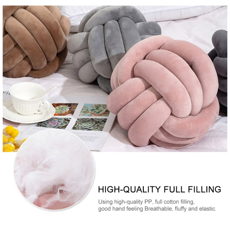 Hand-Made Knotted Ball Pillow, Size: Diameter: 25~30cm(Sky Blue) - Cushions & Pillows by PMC TechLife | Online Shopping South Africa | PMC TechLife | Buy Now Pay Later Mobicred