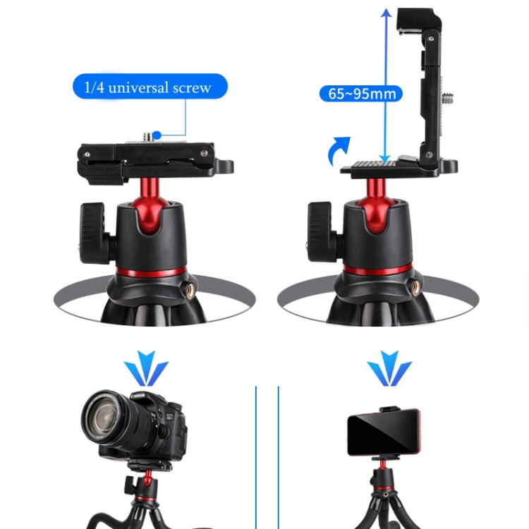 Portable SLR Camera Mobile Phone Live Mini Desktop Tripod Stand Without Head - Stand by PMC TechLife | Online Shopping South Africa | PMC TechLife | Buy Now Pay Later Mobicred