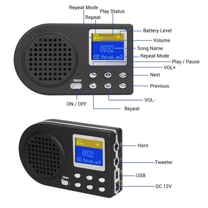 Outdoor Electronic Bird Caller Player MP3 With Wireless Remote Control(US Plug) - Multimedia Player by PMC Jewellery | Online Shopping South Africa | PMC Jewellery | Buy Now Pay Later Mobicred